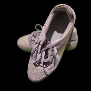 Nike Air Force I, platform size 10 women, suede exterior,